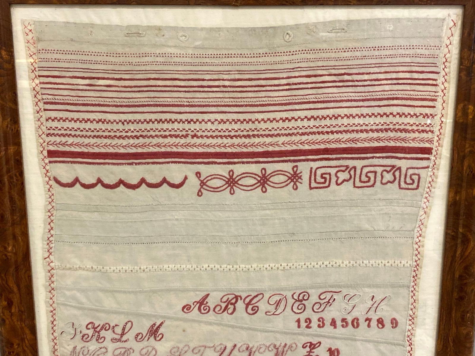 Victorian Anna R. Needlepoint Sampler - 2