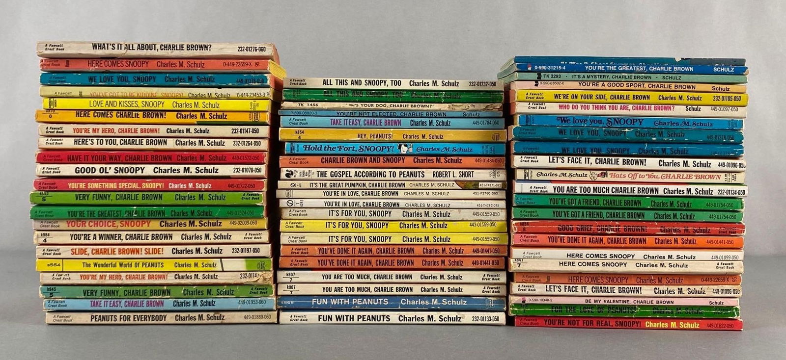 Group of 60+ Peanuts Charlie Brown Paperback Books (1 of 4)
