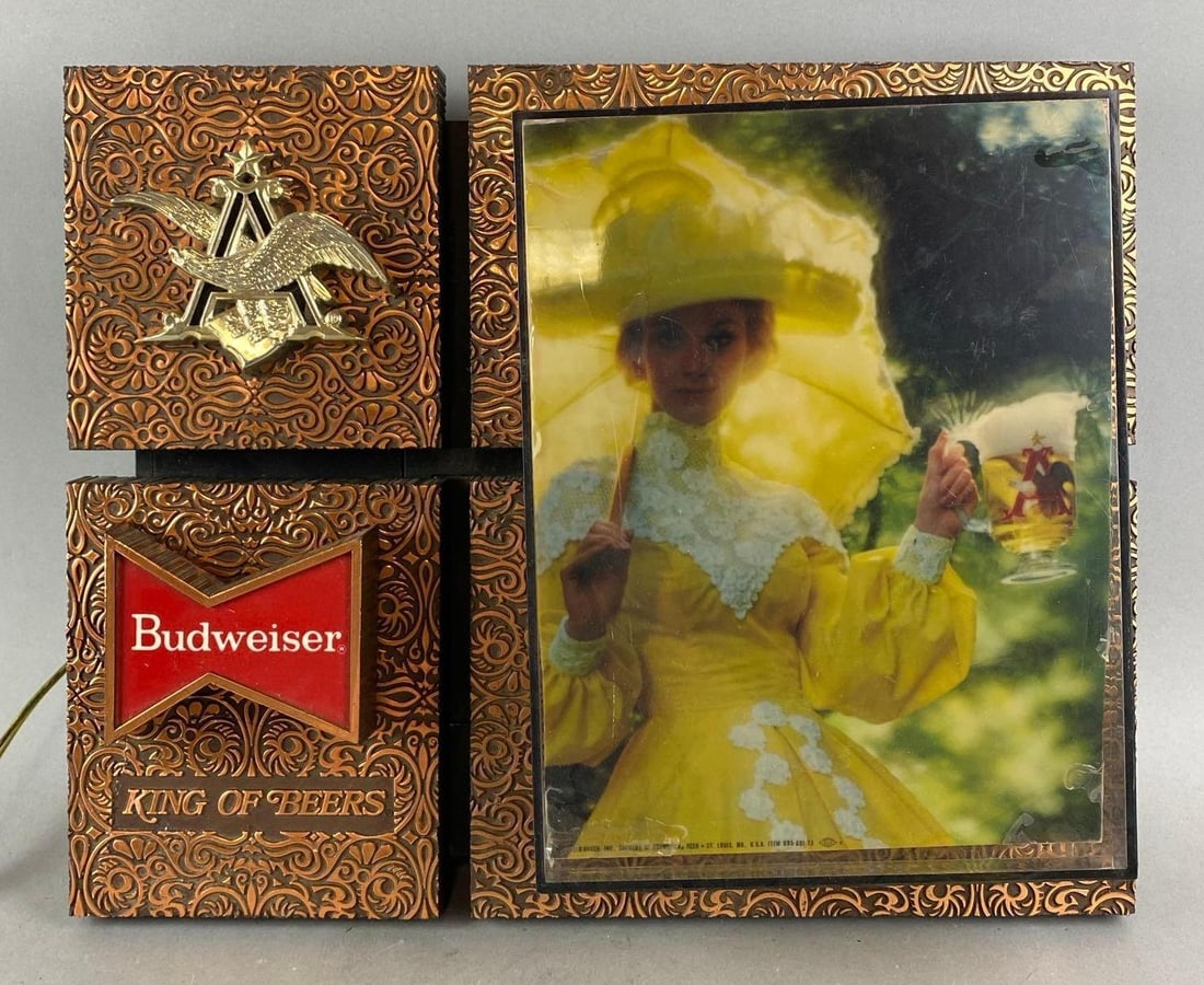 Vintage Budweiser Light Up Adverting Sign (1 of 3)