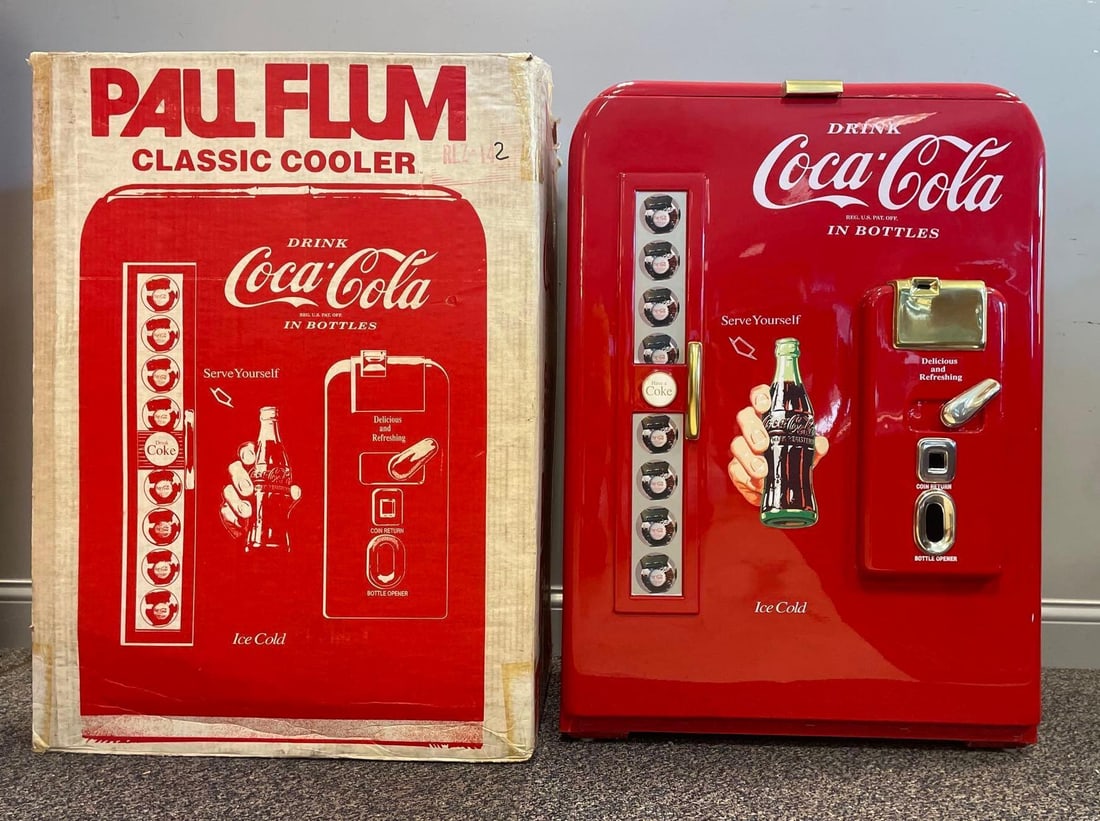NO SHIPPING 1989 Paul Flum Coca-Cola Classic Plastic Cooler NO SHIPPING (1 of 6)