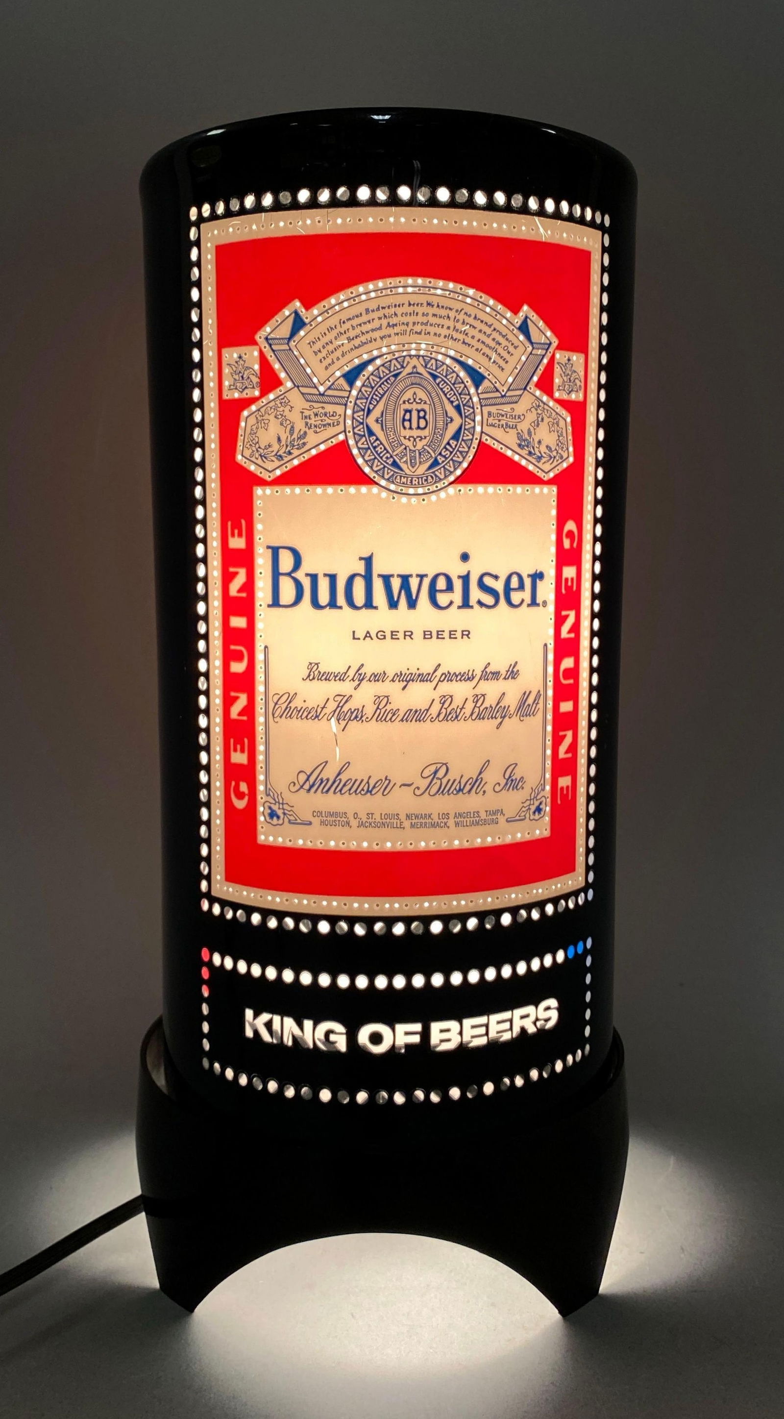 Budweiser Beer Advertising Heat Motion Lamp (1 of 3)