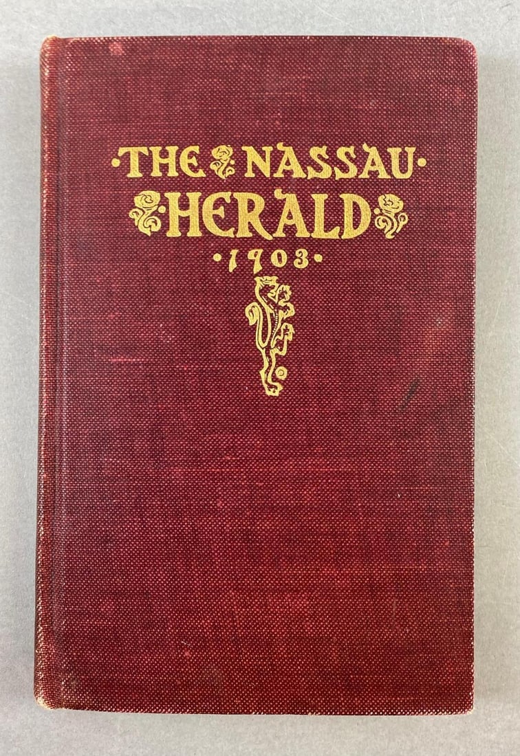 Vintage 1903 The Nassau Herald Yearbook Woodrow Wilson (1 of 4)