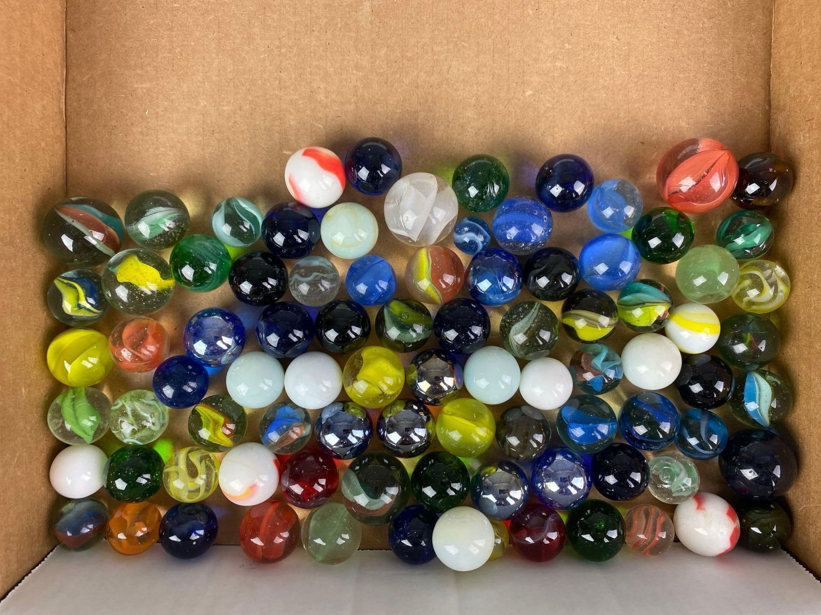 Group of 70+ Assorted Glass Marbles (1 of 3)