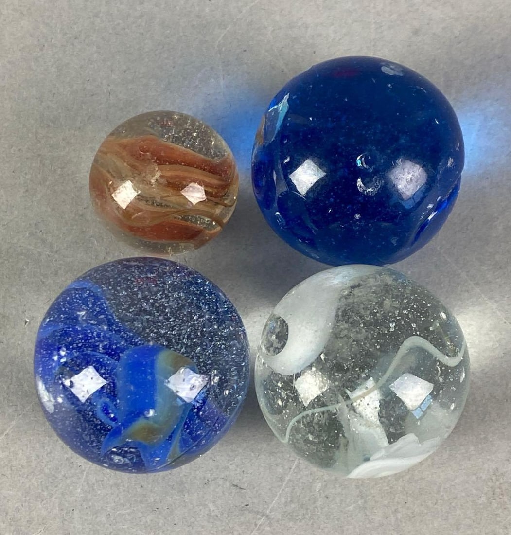Group of 4 Glass Marbles (1 of 2)