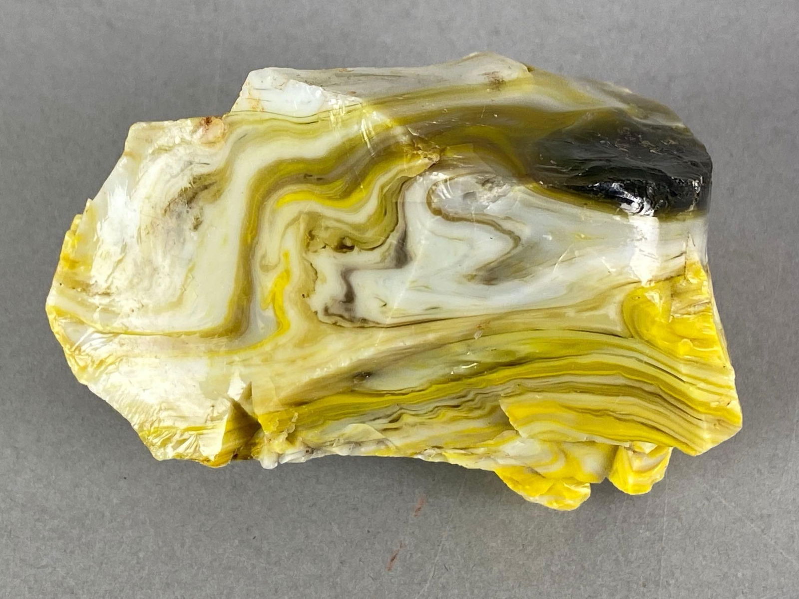 Chunk of Yellow Cullet Glass From Marble Factory (1 of 4)