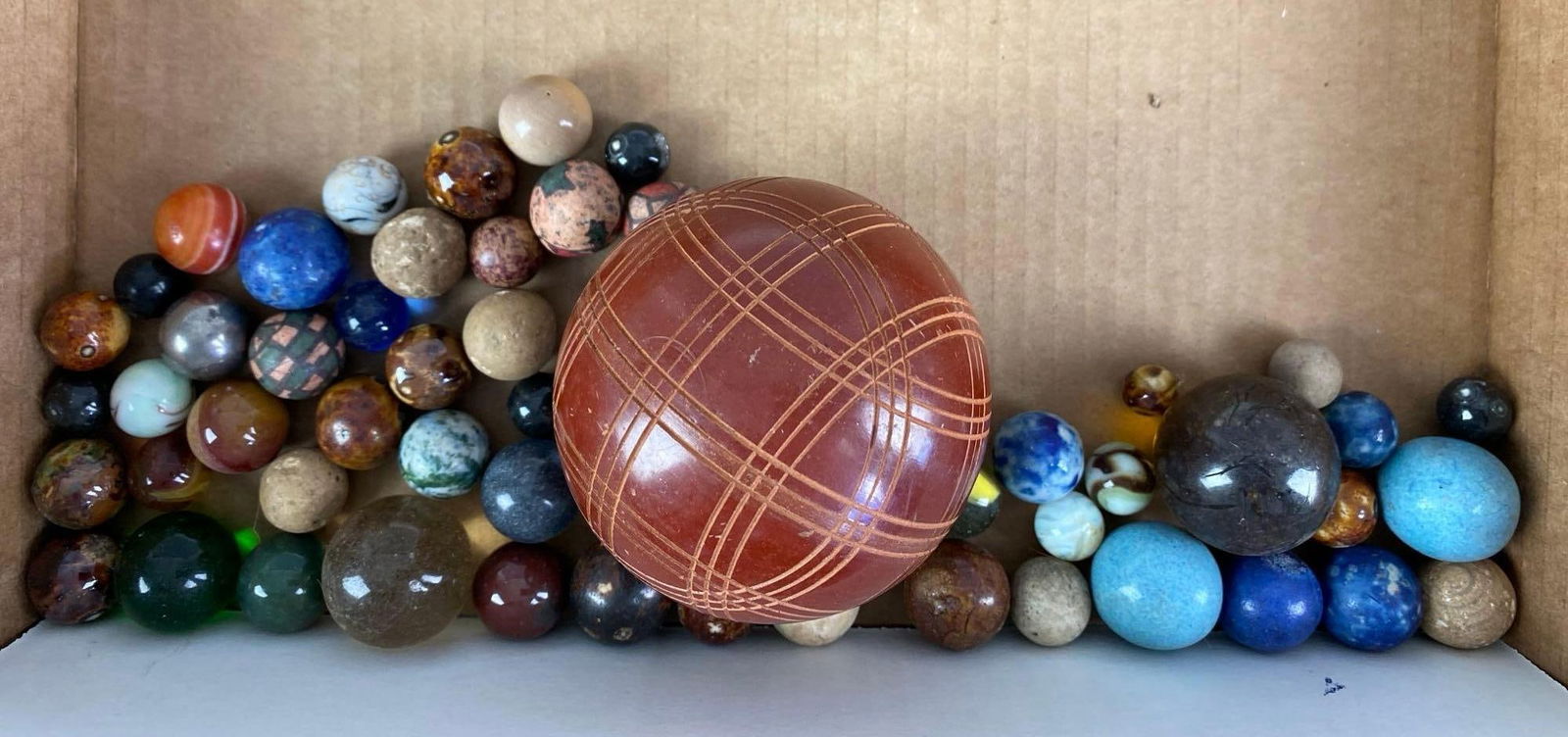 Group of Pottery Marbles and More (1 of 3)