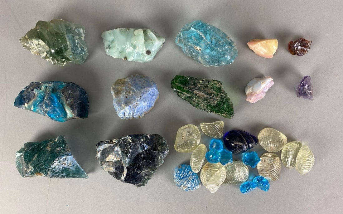 Group of Jabo Marbles Furnace Slag Glass (1 of 3)