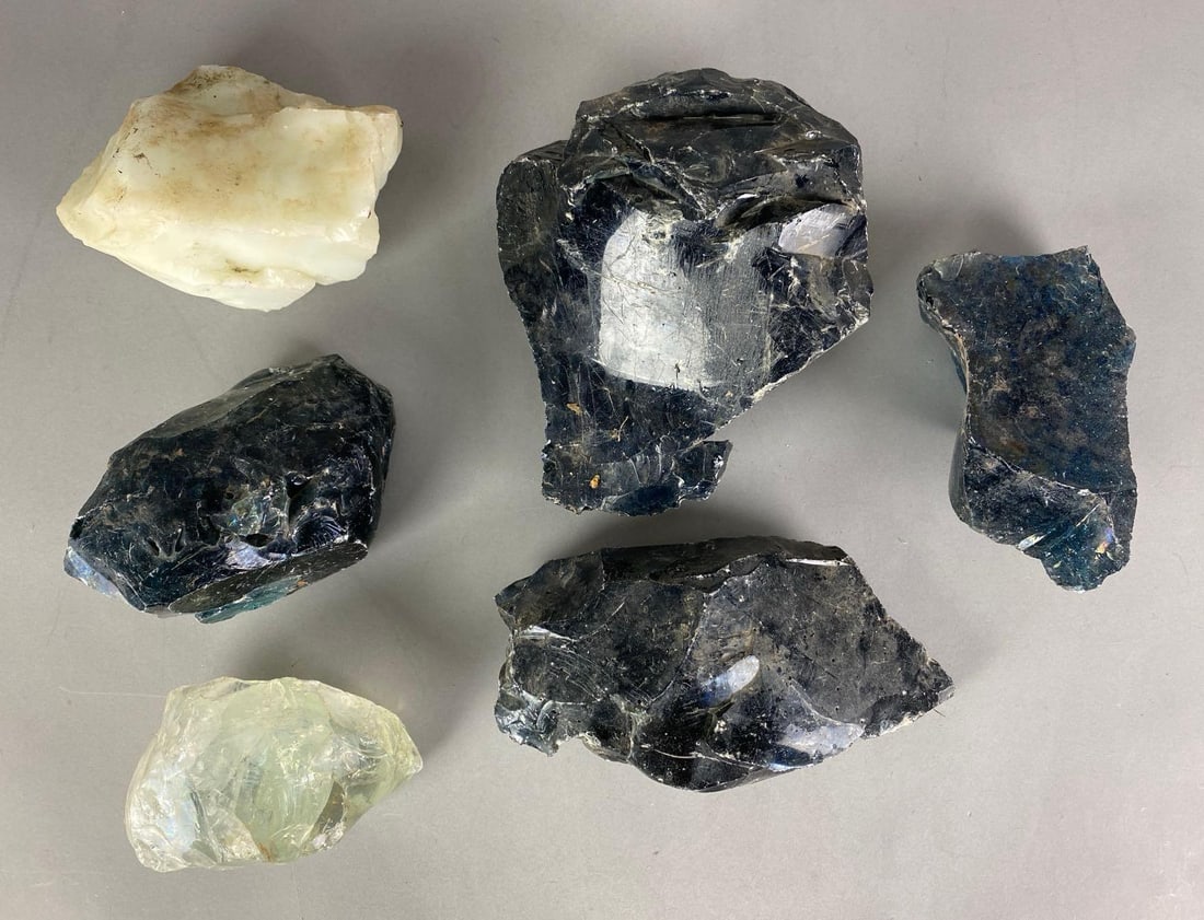 Group of Assorted Jabo Marbles Glass Cullet Slag (1 of 3)