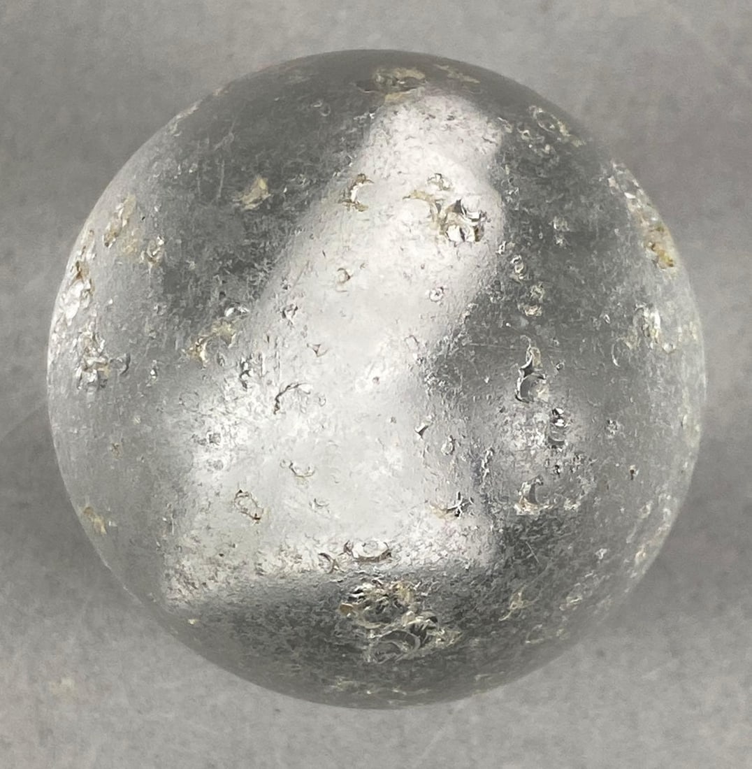 Antique Raven Sulphide Glass Marble (1 of 4)