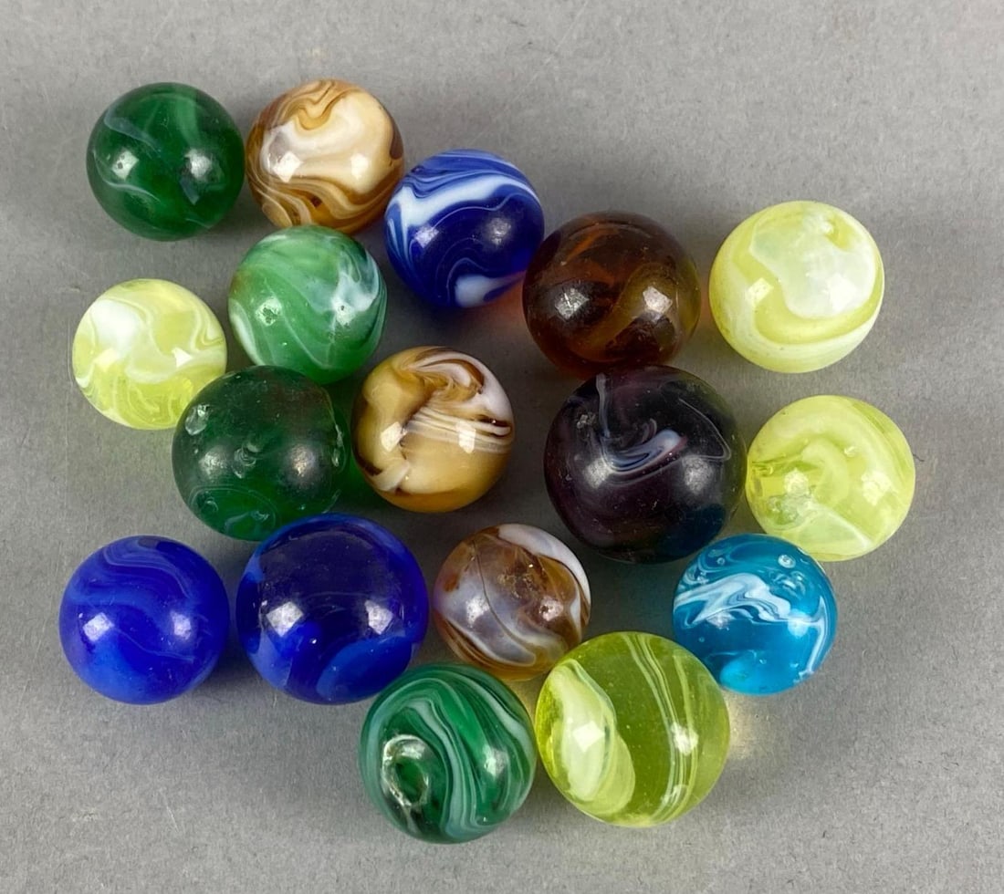 Group of Assorted Glass Marbles (1 of 2)