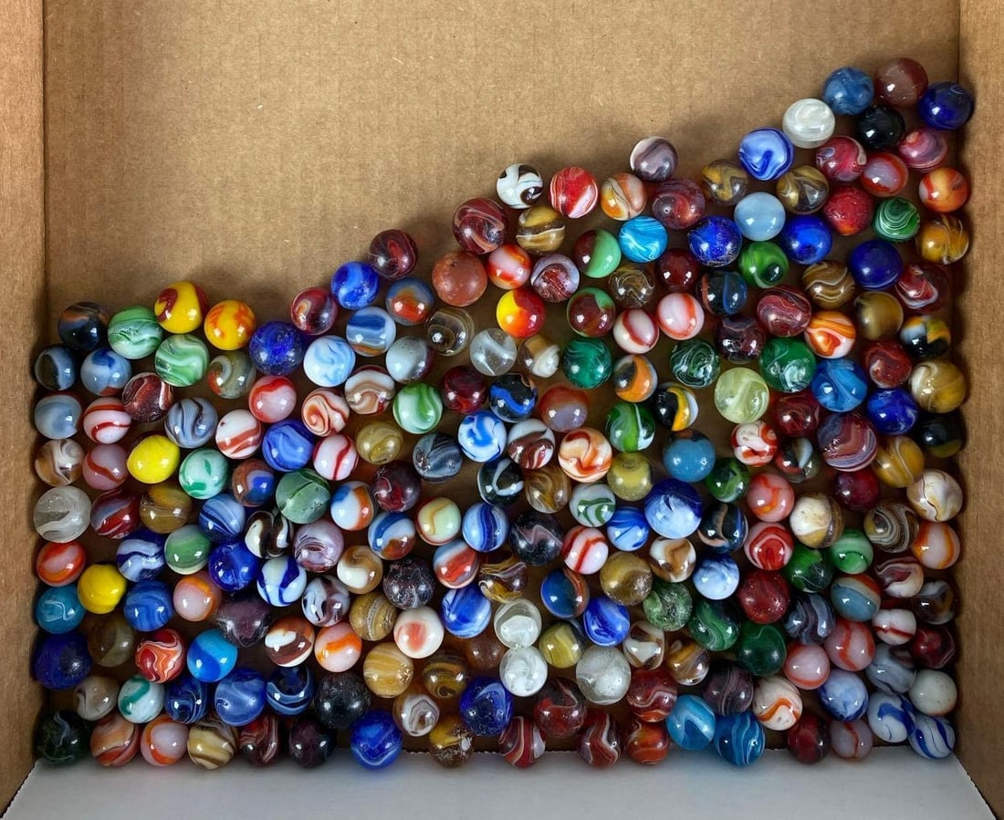 Group of Assorted Glass Marbles (1 of 3)
