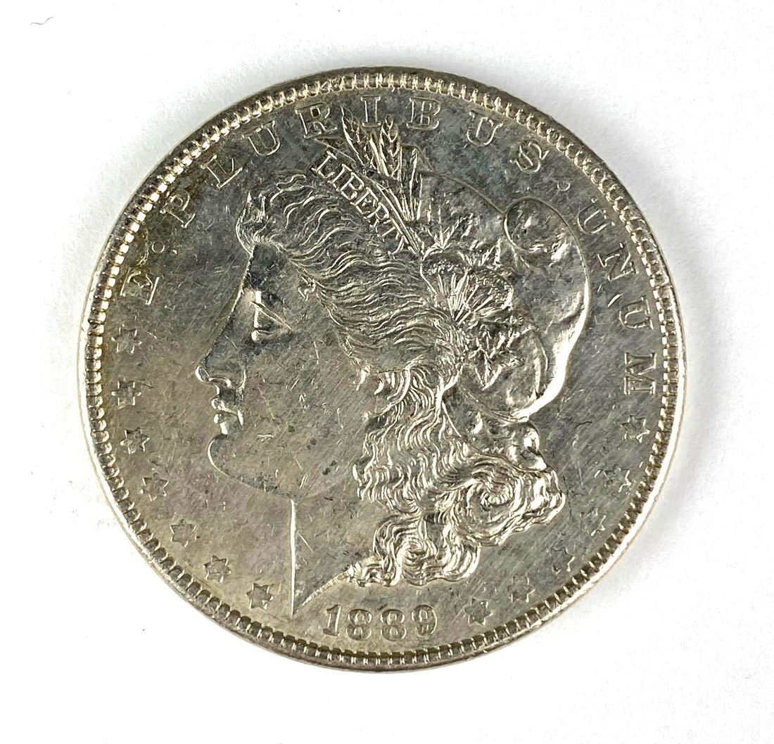 1889 US Morgan Silver Dollar (1 of 2)