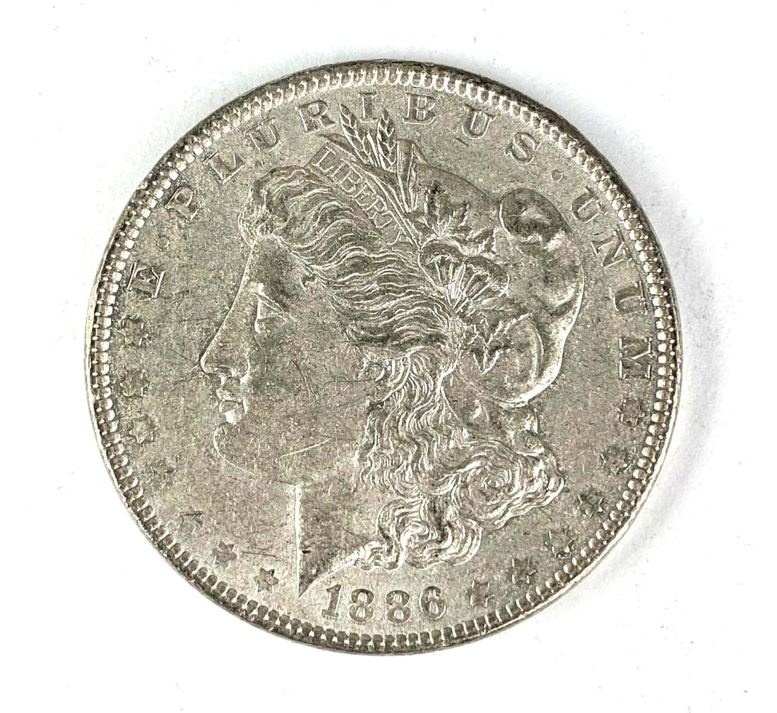 1886 US Morgan Silver Dollar (1 of 2)