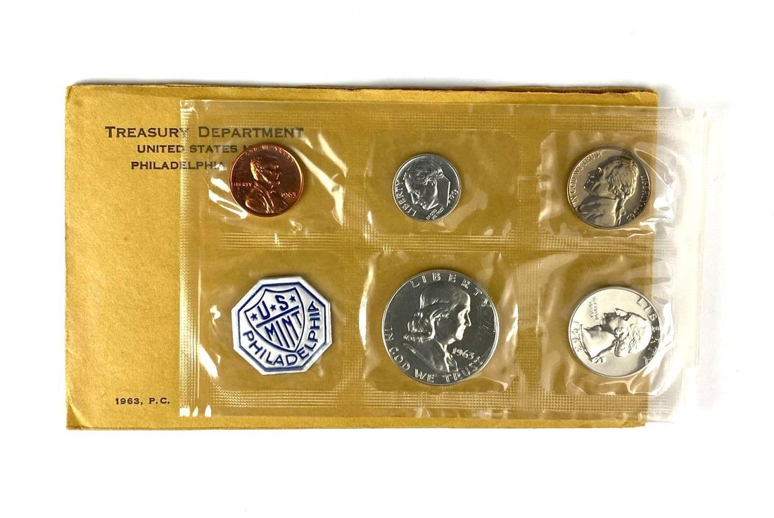 1963 US Mint Philadelphia Coin Proof Set (1 of 2)