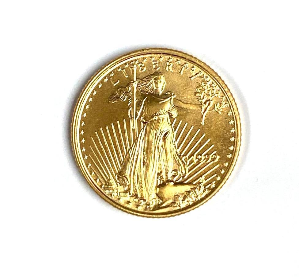 1999 US Mint $5 1/10 oz American Gold Eagle: In-House Shipping Option: If you would like to use our in-house shipping service, please select “Arrange My Own Shipping” when paying your invoice. After payment, our in-house shipping team