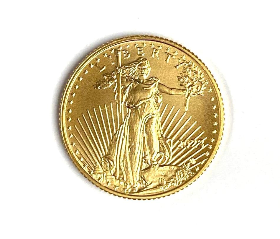 2023 US Mint $5 1/10 oz American Gold Eagle: In-House Shipping Option: If you would like to use our in-house shipping service, please select “Arrange My Own Shipping” when paying your invoice. After payment, our in-house shipping team