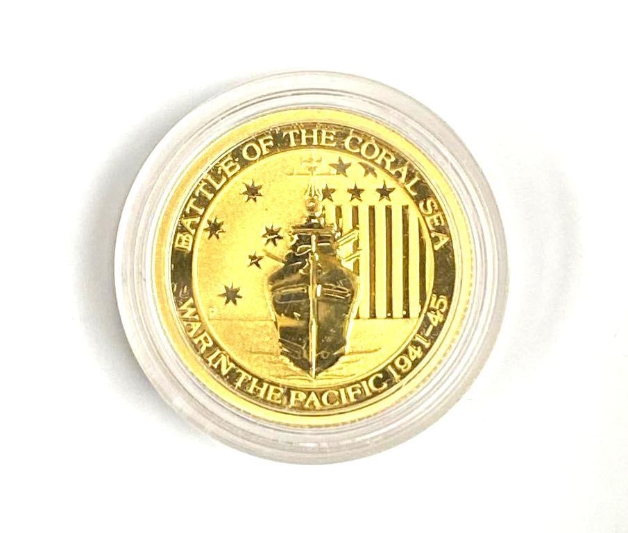 2014 Australia $15 Battle of the Coral Sea 1/10th oz .9999 Gold Coin: In-House Shipping Option: If you would like to use our in-house shipping service, please select “Arrange My Own Shipping” when paying your invoice. After payment, our in-house shipping team