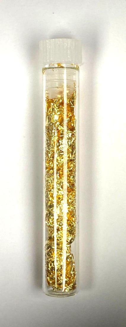 Vial of Gold Leaf: In-House Shipping Option: If you would like to use our in-house shipping service, please select “Arrange My Own Shipping” when paying your invoice. After payment, our in-house shipping team