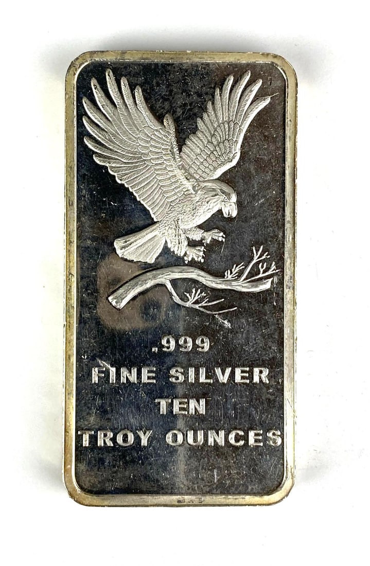 Silvertowne Eagle 10 oz .999 Fine Silver Ingot/ Bar: In-House Shipping Option: If you would like to use our in-house shipping service, please select “Arrange My Own Shipping” when paying your invoice. After payment, our in-house shipping team wi