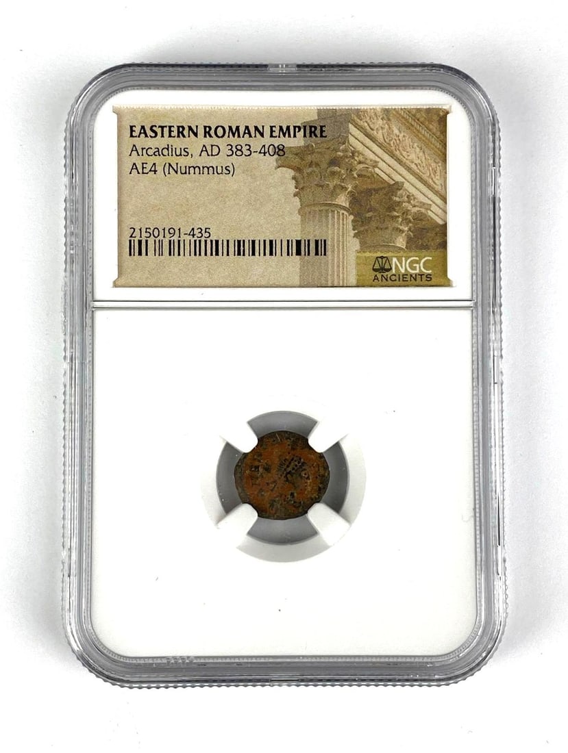 AD 383-408 Eastern Roman Empire AE4 Nummus NGC Ancients (1 of 2)