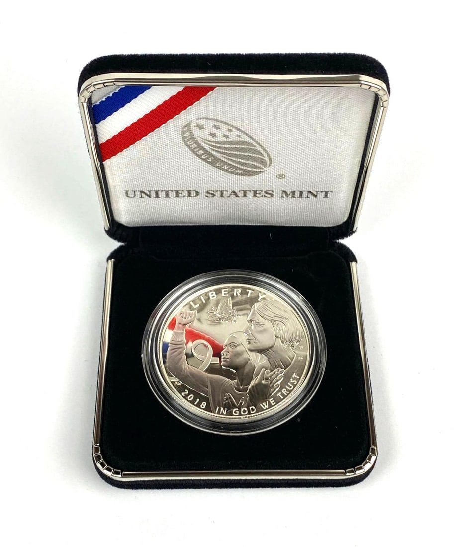 2018 US Mint Breast Cancer Awareness $1 90% Silver Proof Commemorative Coin (1 of 5)