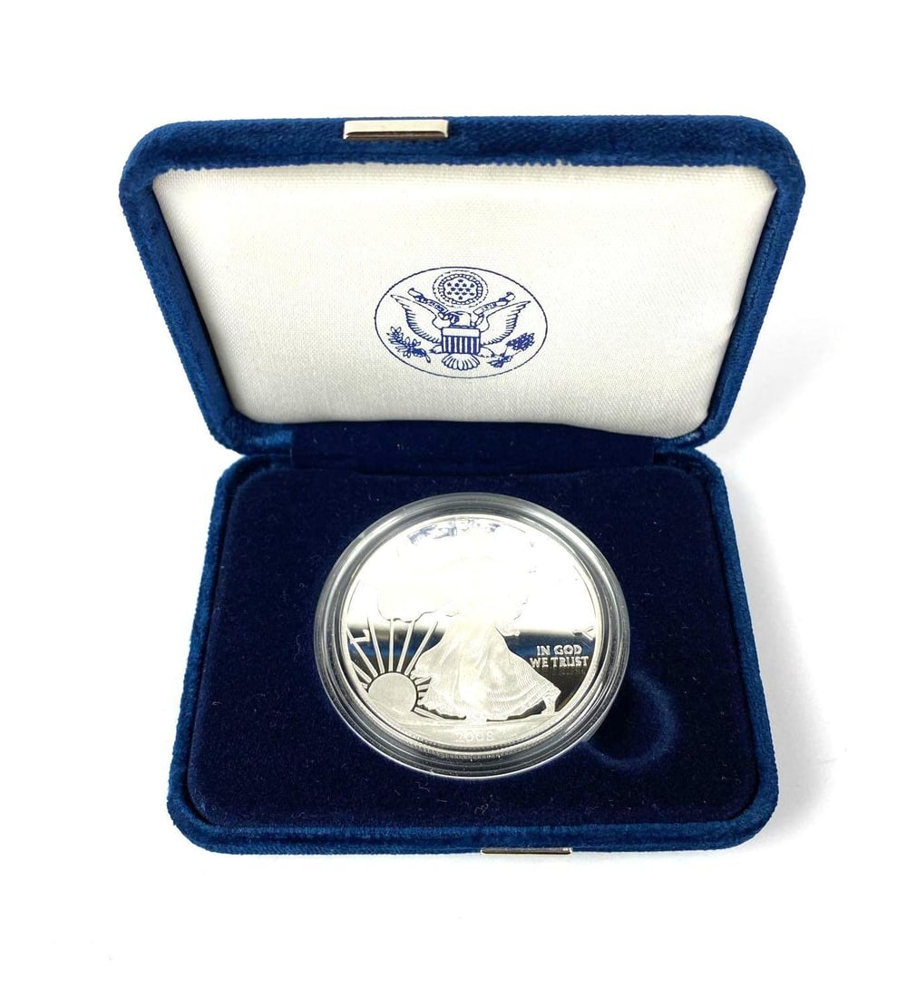 2008 US Mint American Silver Eagle 1 oz .999 Silver Proof Coin (1 of 6)