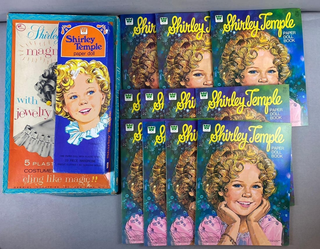 Group of 13 Shirley Temple Paper Doll Books and More (1 of 3)