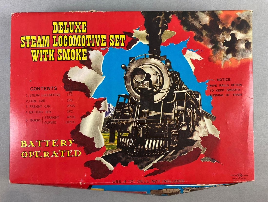 Vintage Deluxe Steam Locomotive Set (1 of 2)