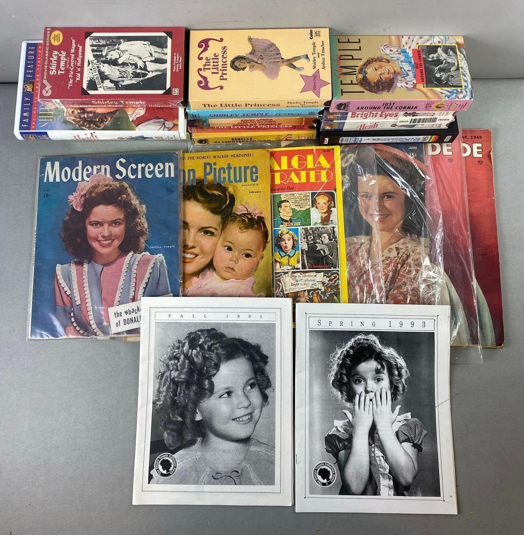 Group of Assorted Shirley Temple VHS Tapes and More (1 of 3)