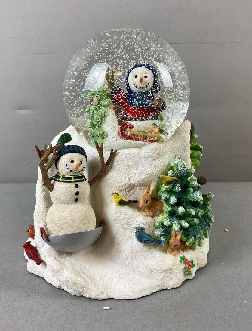 Lenox Sledding Party Bonded Porcelain Snow Globe (1 of 2)
