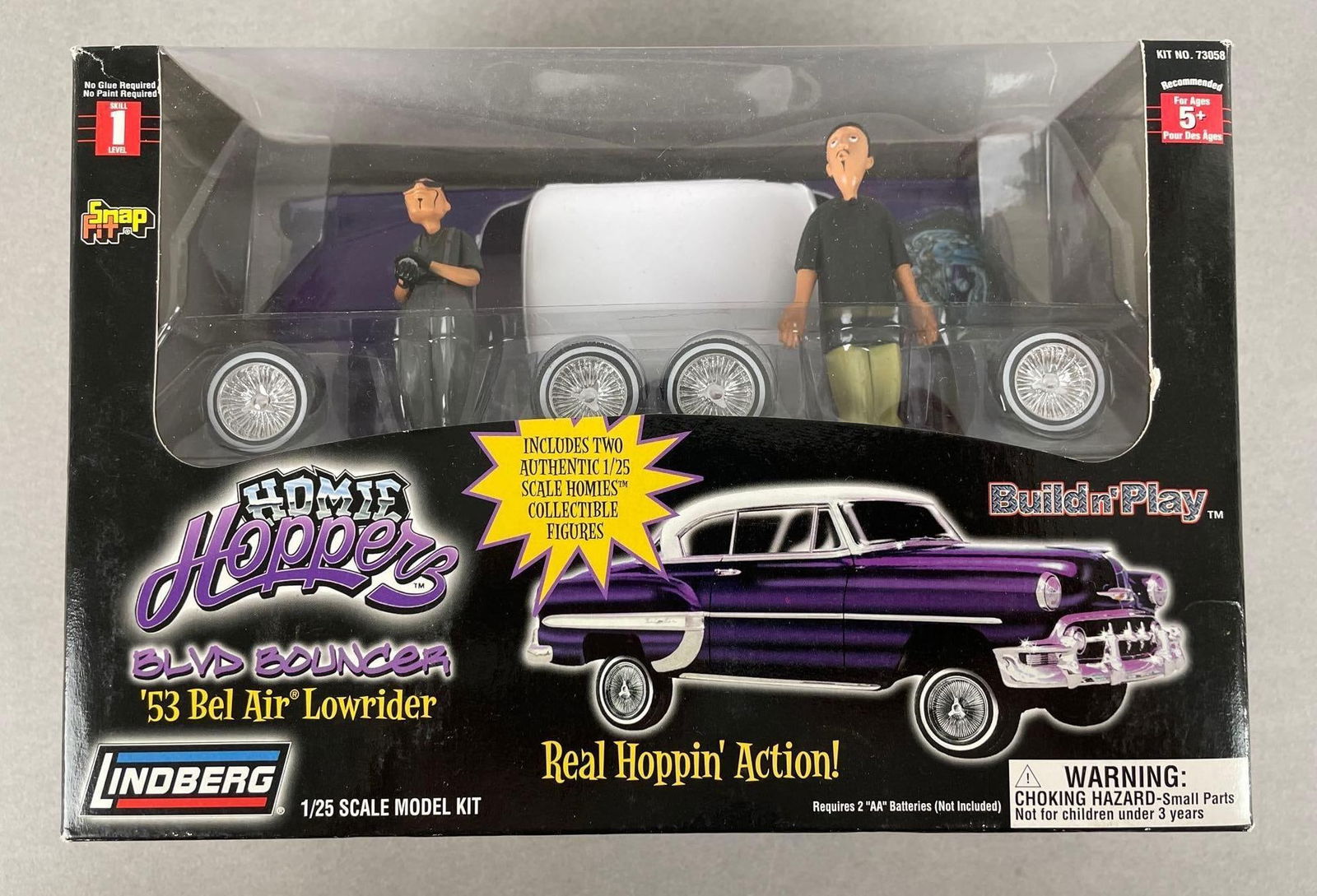 Lindberg Homie Hoppers Blvd Bouncer 53 Bel Air Lowrider Model Kit (1 of 3)