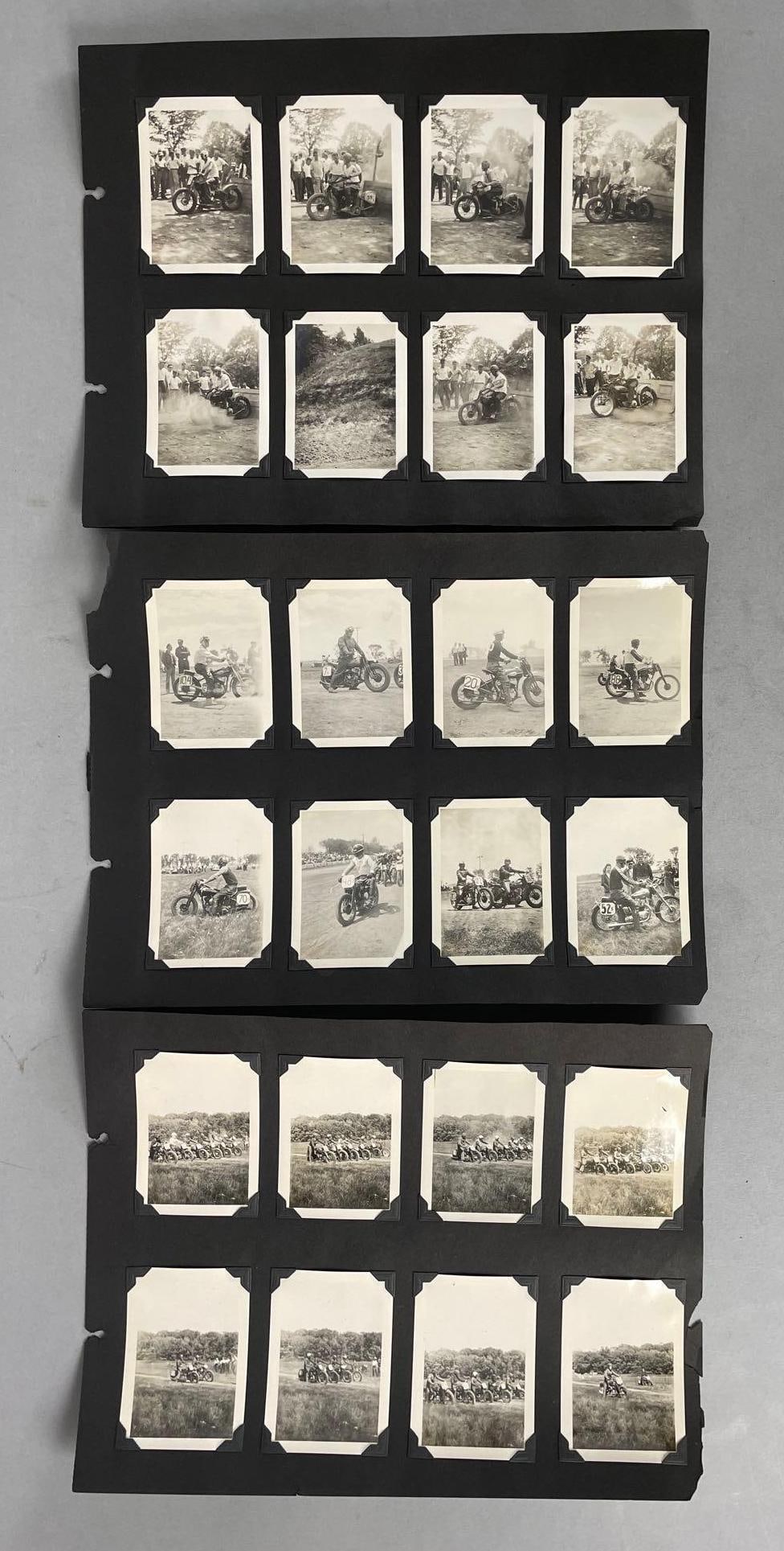 Group of Vintage Mendota IL. Motorcycle Race Photos (1 of 4)