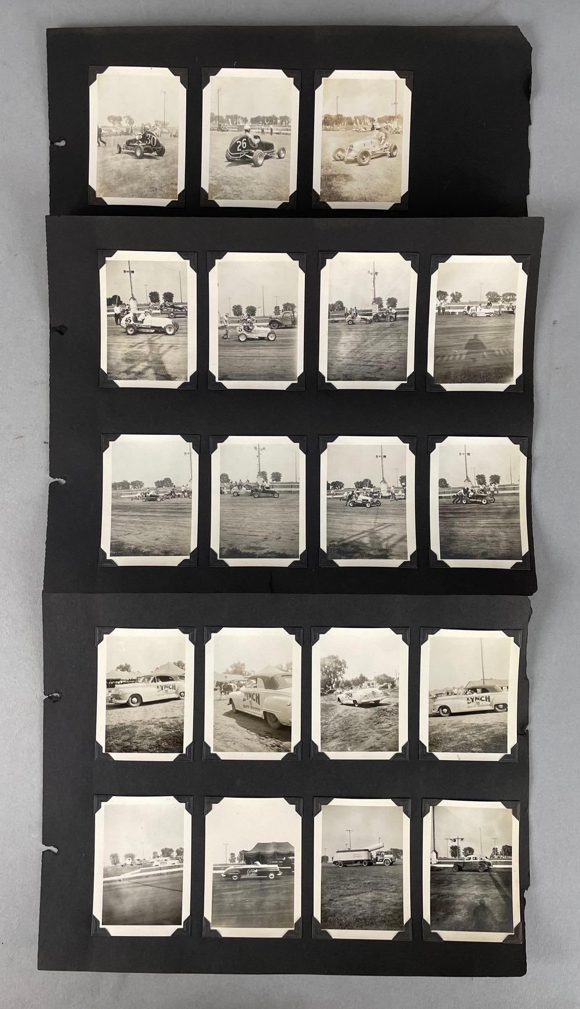 Group of Vintage Mendota IL. Car Race Photos (1 of 4)