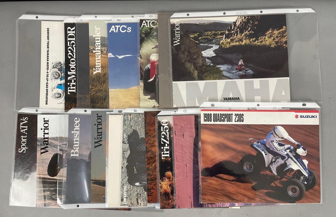 Group of 17 ATV Paper Advertising Brochures (1 of 3)