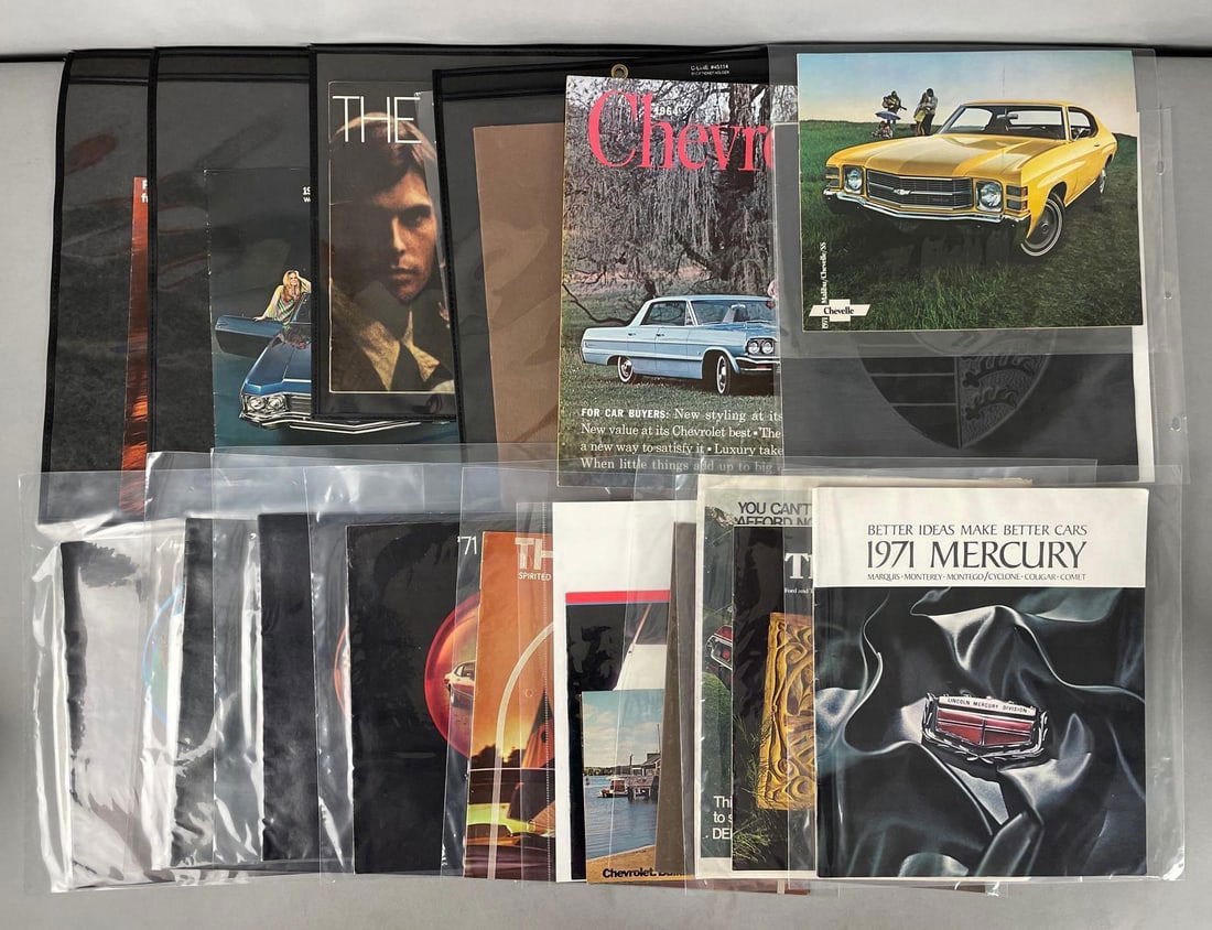 Group of 18 1970s Car Advertising Brochures (1 of 2)