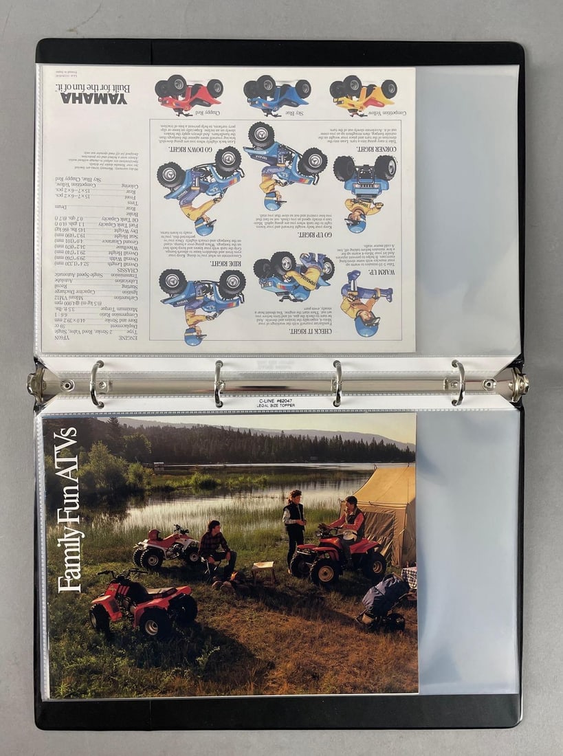 Group of 25 1980s Yamaha Motorcycle Advertising Brochures (1 of 6)