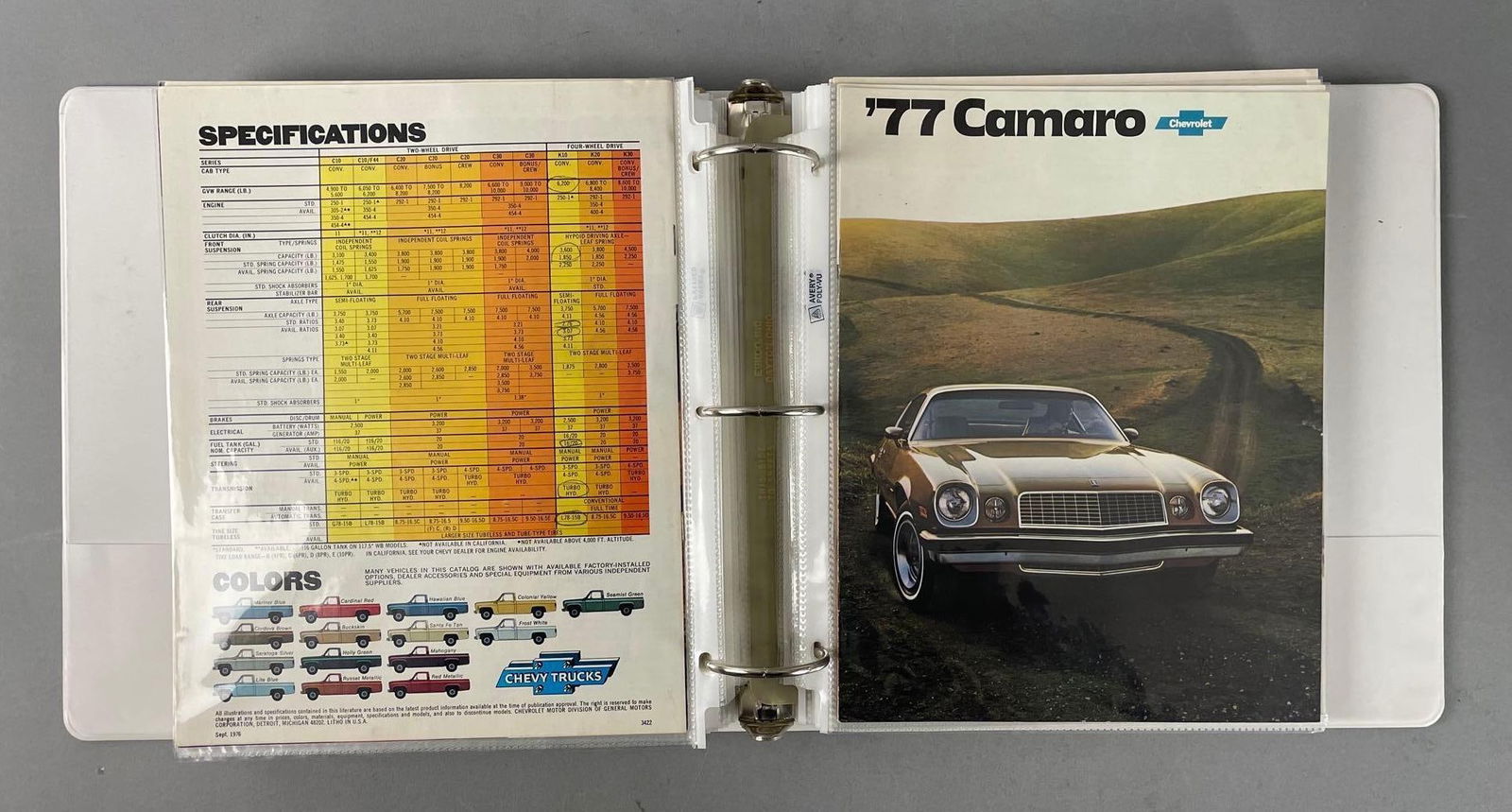 Group of Vintage Chevy Automobile Advertising Booklets (1 of 3)