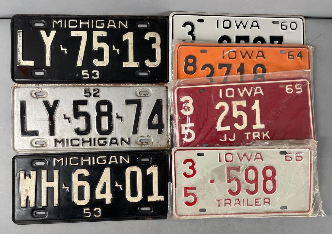 Group of Vintage License Plates (1 of 2)