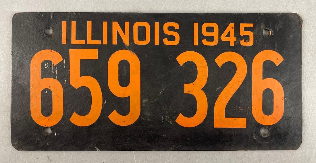 1945 Illinois Soybean License Plate (1 of 2)