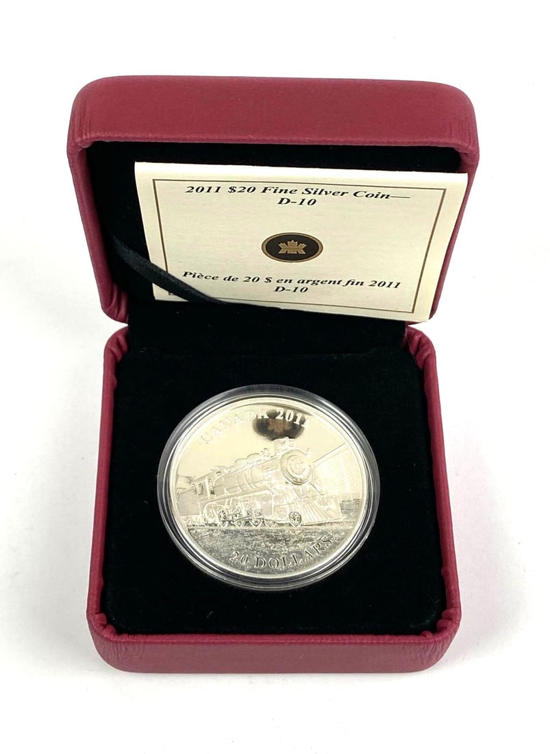 2011 Royal Canadian Mint $20 D-10 .999 Fine Silver Proof Coin (1 of 6)