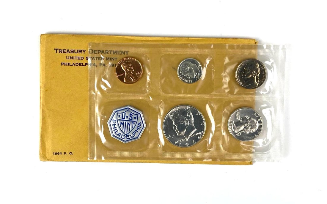 1964 US Mint Philadelphia Coin Proof Set (1 of 2)