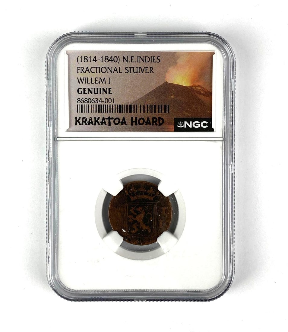 1814-1840 NE Indies Fractional Stuvier Willem I NGC Genuine: In-House Shipping Option: If you would like to use our in-house shipping service, please select “Arrange My Own Shipping” when paying your invoice. After payment, our in-house shipping team wi
