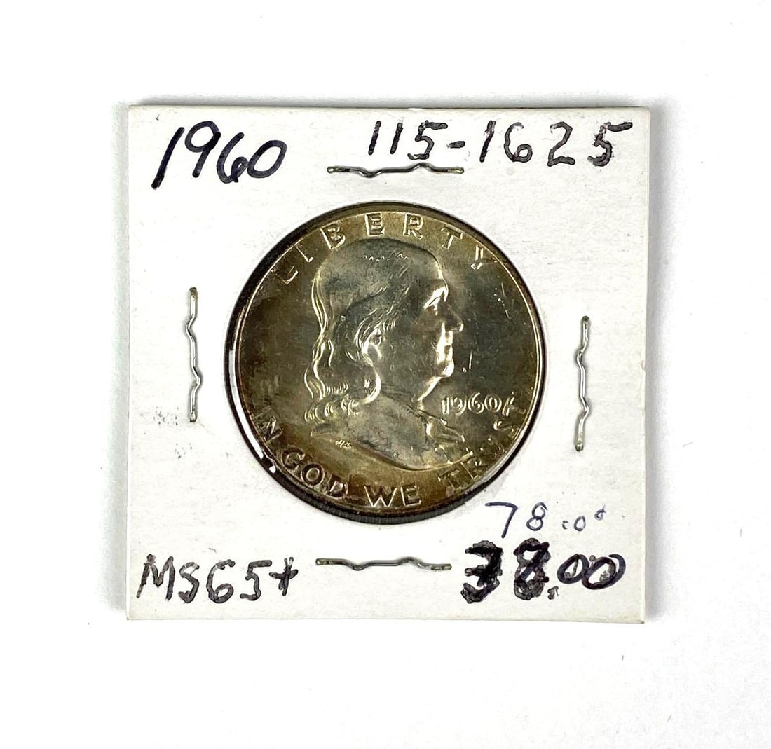 1960 US Franklin Silver Half Dollar (1 of 2)