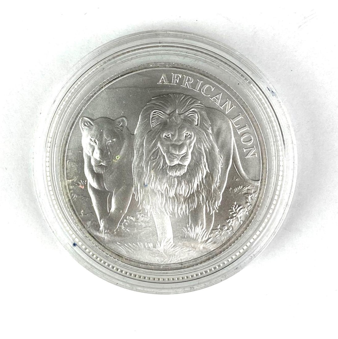 2016 Republique Du Congo 5000 Francs African Lion 1 oz .999 Silver Coin (1 of 2)