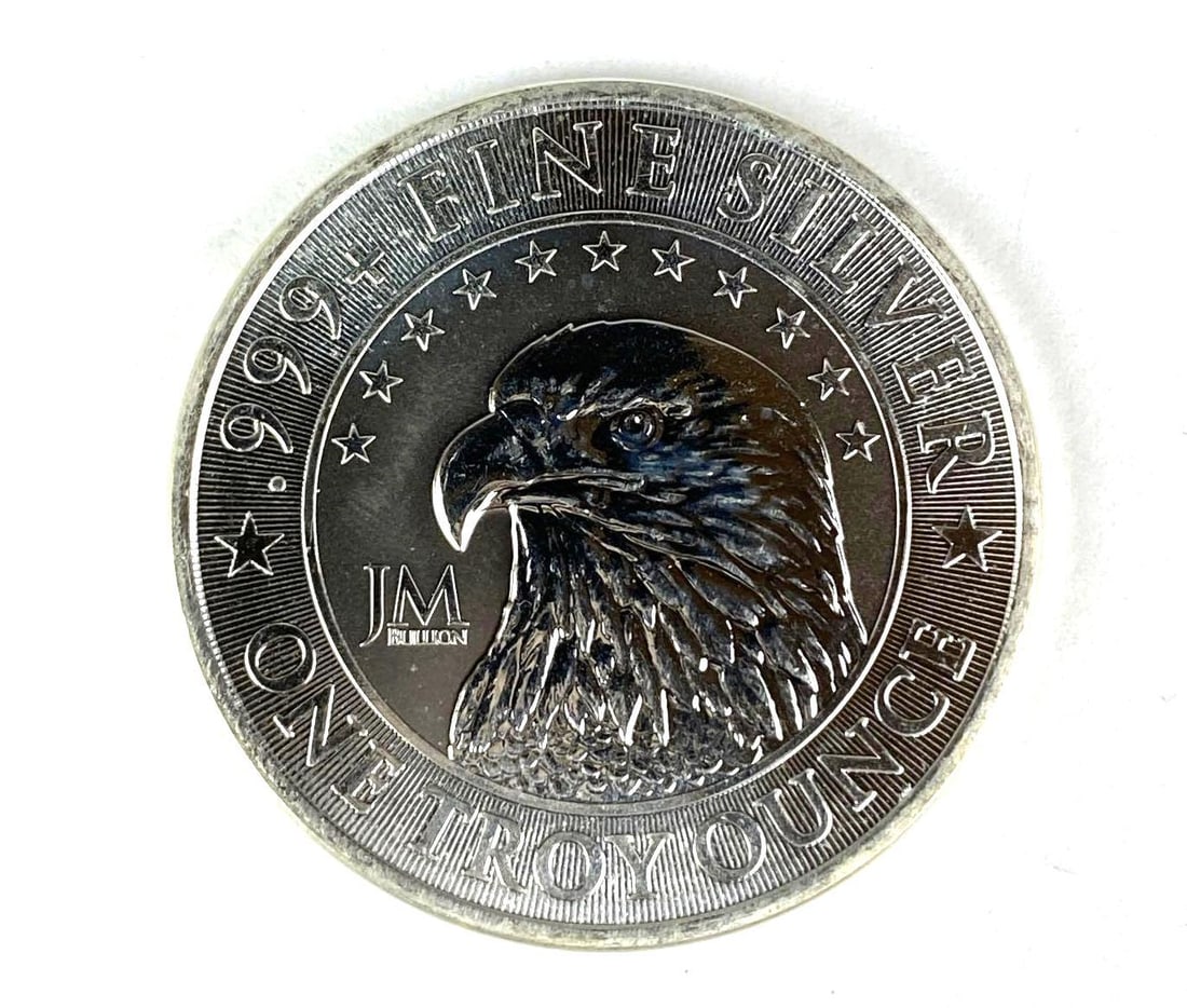 JM Bullion Eagle 1 oz .999 Fine Silver Round (1 of 2)