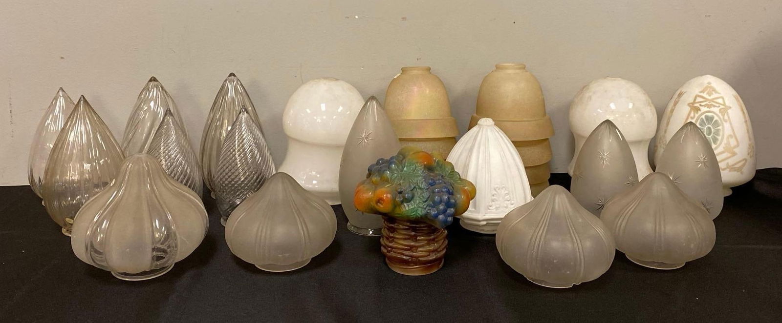 Group of Assorted Glass Lamp Shades (1 of 3)