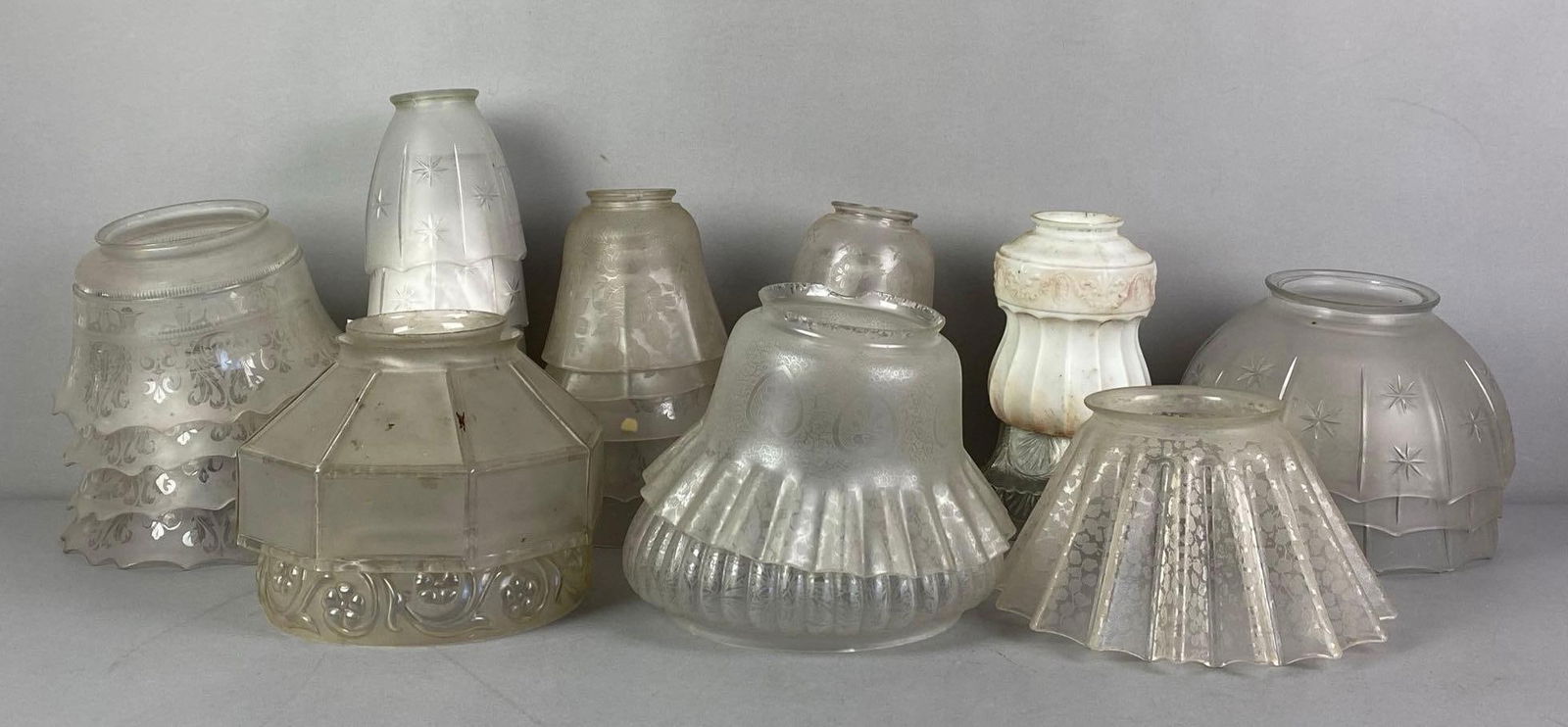 Group of Glass Lamp Shades (1 of 3)