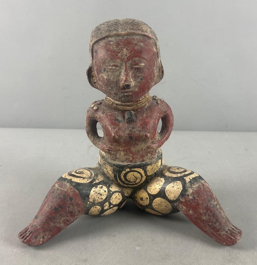 Pre-Columbian style Zacatecas or Nayarit region terra cotta pottery figure (1 of 5)