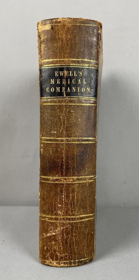 1847 Ewell's Medical Companion or Family Physician Hardcover Book: In-House Shipping Option: If you would like to use our in-house shipping service, please select “Arrange My Own Shipping” when paying your invoice. After payment, our in-house shipping team wi