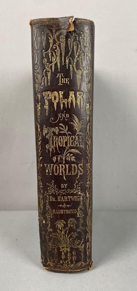 1874 The Polar and Tropical Worlds Hardcover Book: In-House Shipping Option: If you would like to use our in-house shipping service, please select “Arrange My Own Shipping” when paying your invoice. After payment, our in-house shipping team wi
